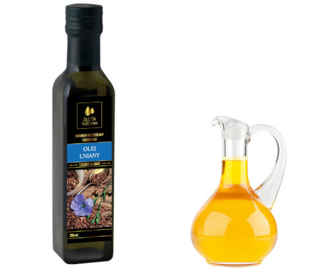 Olej lniany BUDWIGOWY 250ml zimnotłoczony świeży
