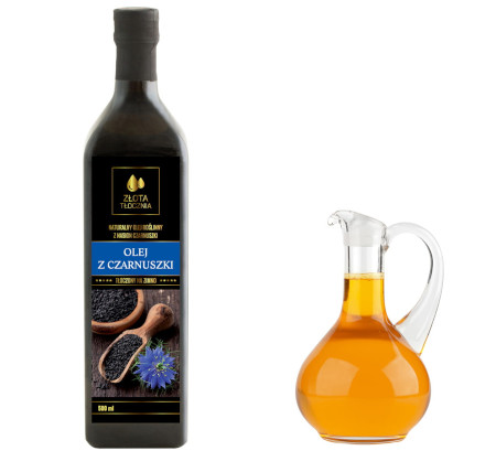 Olej z czarnuszki 500ml zimnotłoczony 100% świeży