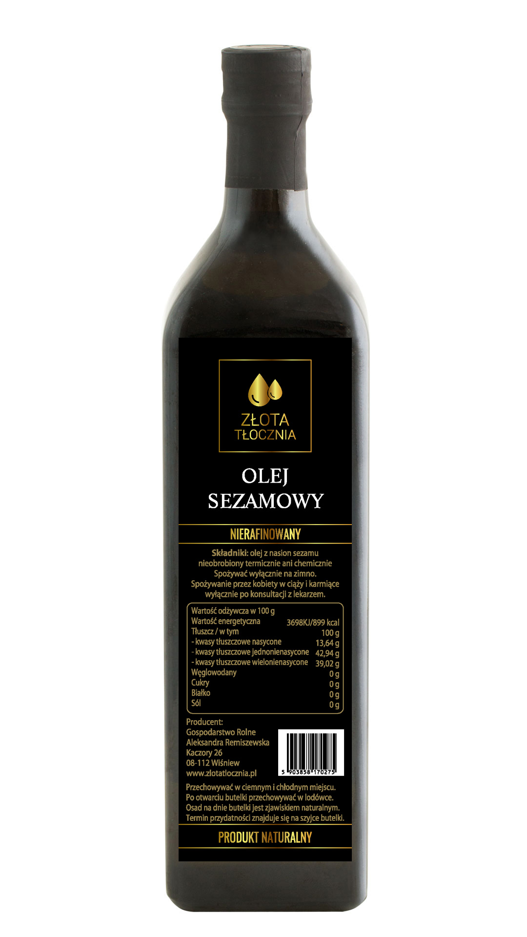 Olej sezamowy 500ml
